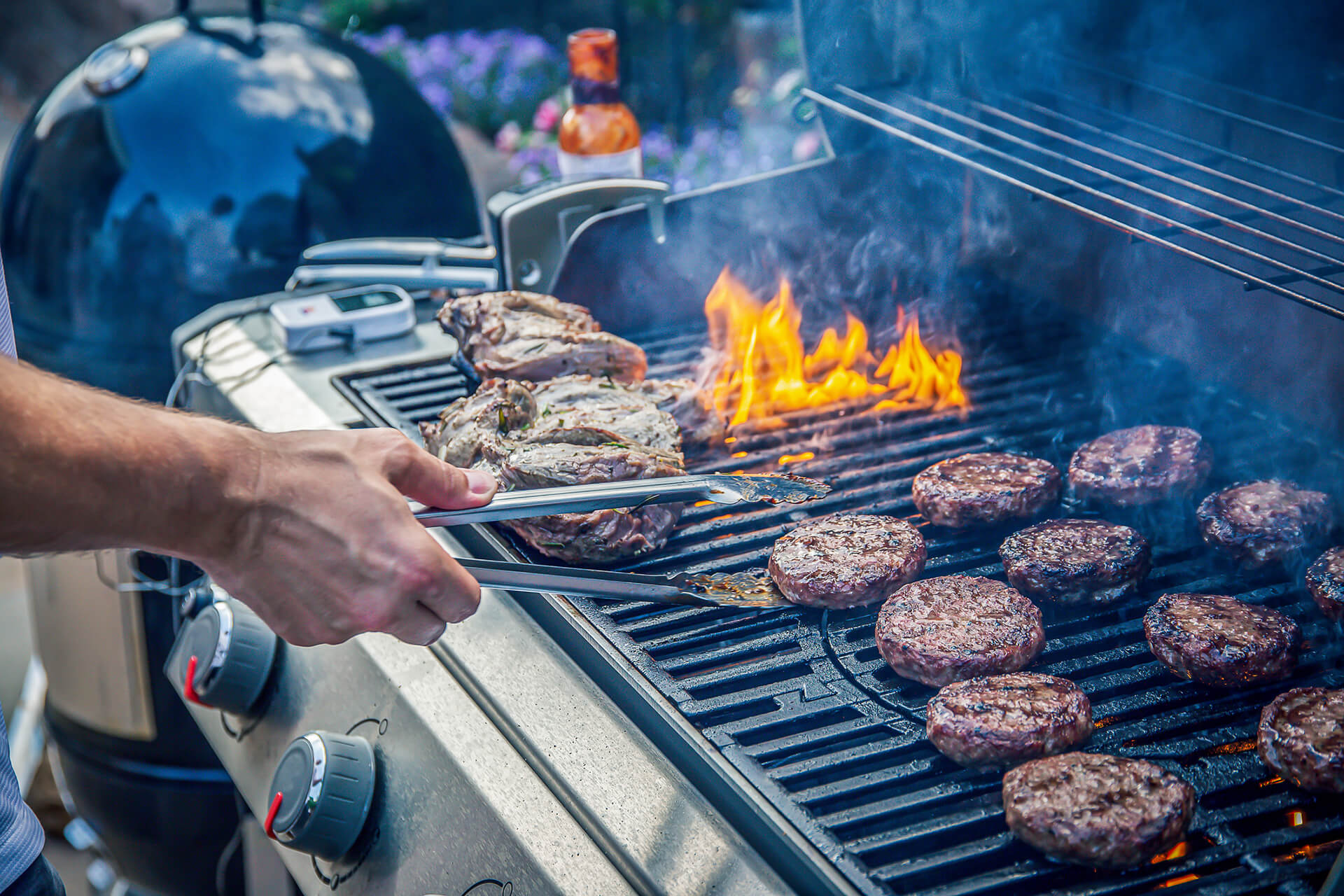 image cooking on a barbecue